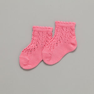 Crochet Ankle Socks, Sherbet