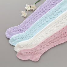 Perle Crochet Tights, Lavender