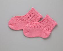 Crochet Ankle Socks, Sherbet